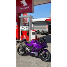 Kaplama Merkezi Cf Moto 450 Sr Mor ve Hologram Komple Kaplama Set Sticker