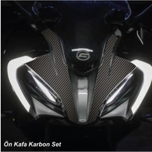 Kaplama Merkezi Cf Moto 250 Sr Ön Kafa Orjinal Karbon Kaplama Sticker