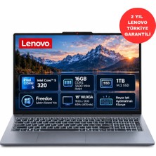 Lenovo Ideapad Slim 3 16IWC11 Intel Core 5 320 16GB (DDR5-5600) 1tb SSD  Freedos 16" Wuxga (1920X1200) IPS 60 Hz 83RS003NTR