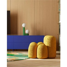 SCY Monteria Dilimli Görünüm Modern Puf Bench Montajsız Berjer