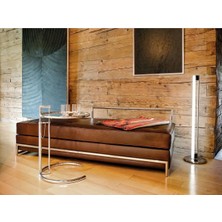 SCY Ovento Modern Metal Detaylı Puf Bench Ofis Lobi Koltuğu Kanepe