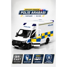 Yıldırım Oyuncak Die Cast Mercedes Benz Sprinter Polis Özel Harekat Model Araba 12,5cm – 1:48 Ölçek Açılır Kapılı Çek Bırak Metal Koleksiyon Aracı