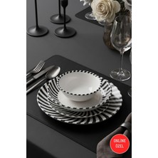 Cooker Eclipse 16 Parça 4 Kişilik Porselen Yemek Takımı CKR4837