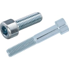 Norm M12X75 Dın 912 8.8 Kalite Imbus (Alyan Başlı) Cıvata Beyaz Galvanizli 100 Adet