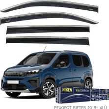 Niken Peugeot Rifter Kromlu Cam Rüzgarlığı 2019 Sonrası 4'lü Set ile Uyumlu Sportif Tasarım