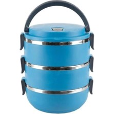 Maison Luré 3 Katlı Sızdırmaz Yemek Termosu Sefer Tası 2,25 Litre Saklama Kabı 1 Parça