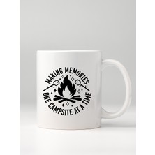 North Whiskers Kişiselleştirilebilir Kamp Temalı Making Memories Tasarımlı Hediyelik Kupa Bardak - 330 ml