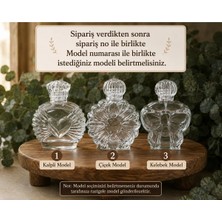 Zarif Souvenirs 10 Adet Hediyelik Cam Kolonya Şişesi Nişan, Söz, Nikah, Bride , Yenidoğan Hediyeliği ( Kapak ve Tıpa Dahildir)