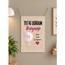 Nehay Shop Kişiye Özel, Isme Özel Banner  Doğum Günü Flaması 50*70 cm / Kişiselleştirilebilir