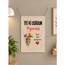 Nehay Shop Kişiye Özel, Isme Özel Banner  Doğum Günü Flaması 50*70 cm / Kişiselleştirilebilir