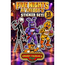 Star Figür Five Nights At Freddy's Sticker Seti 35 Adet | Fnaf Temalı Çıkartma Paketi