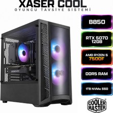 Xaser Cool X230 Ryzen 5 7500F 16GB Ddr5 Ram 1tb M.2 Nvme Ss 12GB RTX5070 Masaüstü Oyuncu Bilgisayarı
