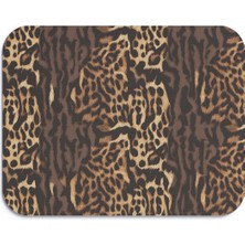 Nilizma Leopar Desenli Renkli Ergonomik Mouse Pad Kaymaz Taban Ev ve Ofis Kullanımı Fare Altlığı Mousepad