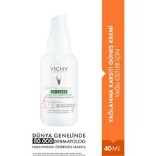 Vichy Capital Soleil UV- Clear Yağlanma Karşıtı Güneş Kremi- Yağlı Ciltler İçin 40 ML