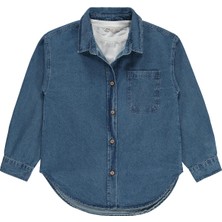 Civil Girls Denim 10-13 Yaş Gömlek - Mavi