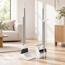 obido Cool Mop Corner Saplı Faraş Seti ”Beyaz” Katlanabilir Fırça Temizleme Taraklı Plastik Saplı