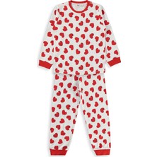 Civil Girls Kalpli 10-13 Yaş Pijama Takımı - Kırmızı