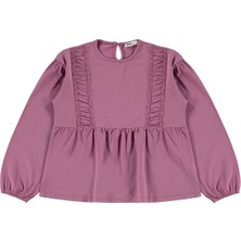 Civil Girls Fırfır Detaylı 10-13 Yaş Sweatshirt - Lila