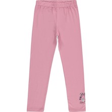 Civil Girls La Baskılı 10-13 Yaş Tayt - Pembe