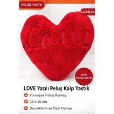 Loselya Sevgililer Günü Peluş Oyuncak Hediyelik Kırmızı Love Kalpli Peluş Ayıcık 50 cm