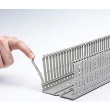 Pdk 1010 100X100MM RAL7030 UL94 V-0 Delikli Kablo Kanalı Plastim