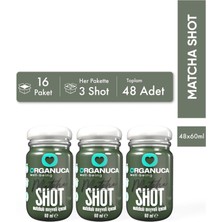 Organuca Avantajlı 16 Paket 3'lü Matchalı Meyveli Içecek Matcha Shot 60 ml – 48 Adet
