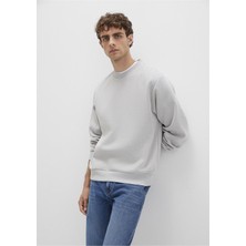 Mavi M0S10276-81582 Bisiklet Yaka Sweatshırt Açık Gri Erkek Sweatshirt