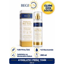 Begisun Pirinç Özlü Tonik | Kore Cam Cilt Etkisi | Aydınlatıcı & Gözenek Sıkılaştırıcı
