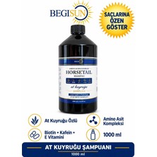 Begisun At Kuyruğu Şampuanı 1000 ml | Biotin & Kafein Destekli | Güçlü ve Parlak Saçlar