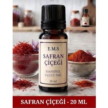 E.M.S 20 ml Safran Çiçeği Esansiyel Uçucu Yağ Buhurdanlık Yağı Difüzör Esansı Oda Kokusu Esansı Mum Esansı.
