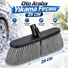 Nzb Oto Yıkama Fırçası Sapsız 25 cm Araç Temizleme Yumuşak Kıl Yapılı Çizmez Detaylı Temizlik Fırçası