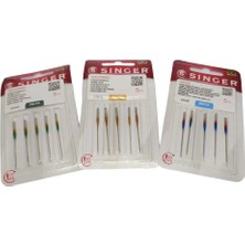 Singer Ev Tipi Dikiş Makinası Avantajlı Iğne Seti (5x3 Paket) 10-12-14 Numara
