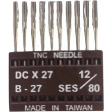 Akyüz Makine DCX27 Sanayi Tipi Overlok Makinası Iğnesi 12 Numara