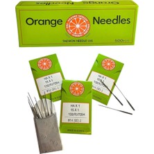 Orange Needles Orange Ev Tipi Dikiş Makinası Iğne Seti 3 Paket(1 Pakette 10 Adet Iğne) 14- Numara