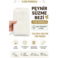 🧀 %100 Pamuk Peynir Süzme Bezi 115X105 cm Lor Yoğurt Peynir Yapım Süzme Bezi