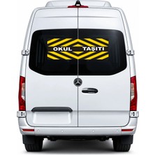 Ferizli Reklam Okul Taşıtı Ufak Boyut 103X35 cm - Okul Taşıtı Baskısı – Okul Servis Aracı Yazısı