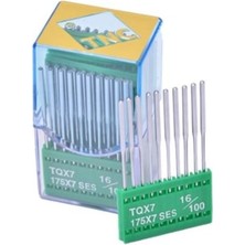Milimetrik Makina Tnc Düğme Uzun Dikiş Iğne/ Tqx7 16/100 10 Adet