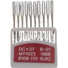 Akyüz Makine DCX27 Sanayi Tipi Overlok Makinası Iğnesi 10 Numara