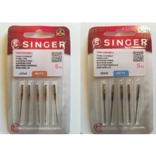 Singer Sınger 2045 Model 90/14 ve 80/12 No Makine Jarse Iğnesi, Tüm Ev Tipi Dikiş Makineleri ile Uyumludur,