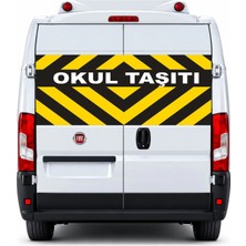 Ferizli Reklam Okul Taşıtı Cam Boyutu 168X67 cm - Okul Taşıtı Baskısı – Okul Servis Aracı Yazısı