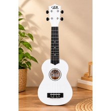 Puka UK-21WT Soprano Ukulele Beyaz Kılıf Hediye