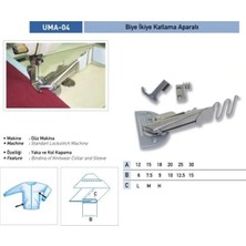 Akyüz Makine Düz Makine Ikiye Katlama Apara 14X7 / Uma-04