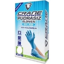 Crane Pudrasız Polietilen Eldiven Mavi Medium 100'LÜ Paket