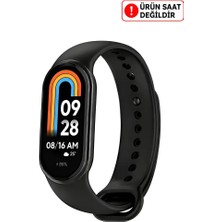 Dexmon Xiaomi Mi Band 8 / Mi Band 9 / Mi Band 10 Uyumlu Silikon Kordon Kayış Metal Pimli