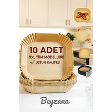 Airfryer Pişirme Kağıdı 50 Adet Hava Fritözü Kare Model Pişirme Kağıdı Airfryer Yağsız Firitöz