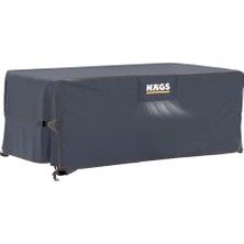 Defne Store Bahçe Mobilyası Örtüsü, 230-150-90 Cm, Ağır Hizmet Oxford Kumaş, Su Geçirmez, Dış Mekan Veranda Masa Örtüsü, Havalandırmalı Masa ve Sandalye Koruma Kılıfı Gri