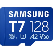 Samsung 128GB T7 Microsdxc Uhs-I U3 V30 A2 170MB/S MB-MB128T/WW Microsd Hafıza Kartı