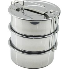 Maison Luré 3lü Metal Sefer Tası 18CM Derinlik 6.5cm Kancalı Buzdolabı Poşeti