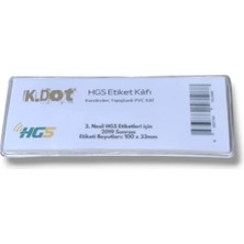 Kdot Hgs Etiket Kılıfı Kendinden Yapışkanlı Bükülebilir Pvc