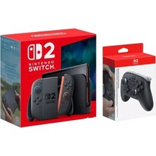 Nintendo Switch 2 Konsol +  Switch 2 Pro Controller ( 2 Yılithalatçı Garantili )